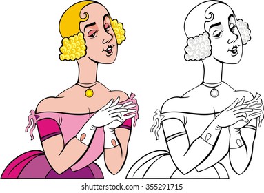 actress  cartoon