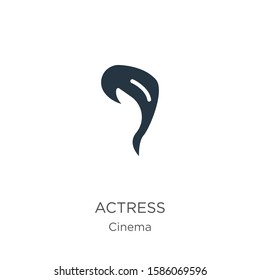 Actress icon vector. Trendy flat actress icon from cinema collection isolated on white background. Vector illustration can be used for web and mobile graphic design, logo, eps10