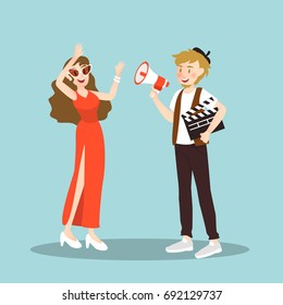 Actress Cartoon Images, Stock Photos & Vectors | Shutterstock