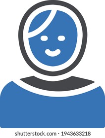 actress vector glyph colour icon