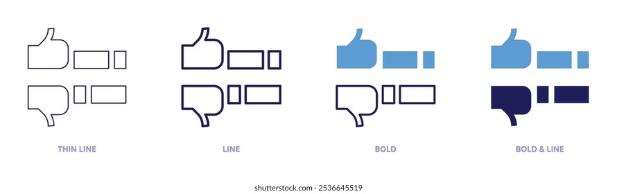 Acts like icon in 4 different styles. Thin Line, Line, Bold, and Bold Line. Duotone style. Editable stroke.
