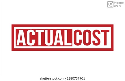 Actual Cost stamp red rubber stamp on white background. Actual Cost stamp sign. Actual Cost stamp.