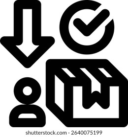 Actual Demand, Demand, Product Received Outline Icon