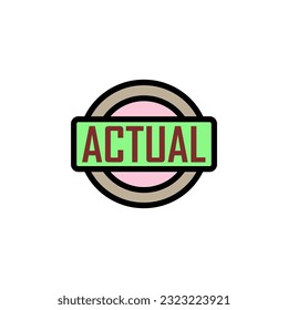 actual icon vector design templates 
