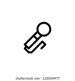 Actual. Microphone sign.