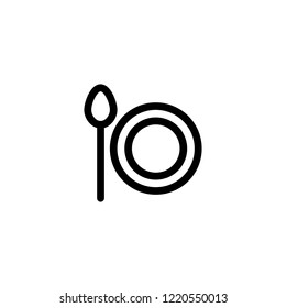 Actual. Plate and spoon.