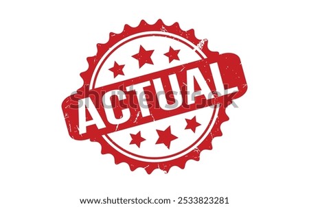 Actual Rubber Stamp Seal Vector