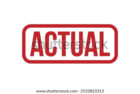 Actual Rubber Stamp Seal Vector