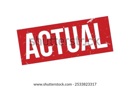 Actual Rubber Stamp Seal Vector