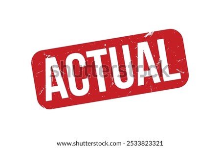 Actual Rubber Stamp Seal Vector