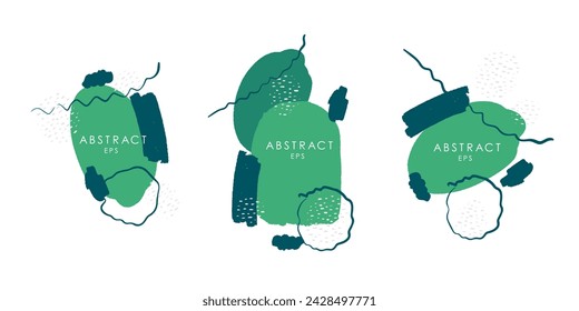 Actual set of abstract modern graphic elements. Dynamical colored forms and line. Gradient abstract banners with flowing liquid shapes. Template for the design of a logo, flyer or presentation. Vector