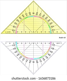 Actual Size Graduation - High Precision Protractor - ruler