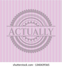 Actually pink emblem. Retro