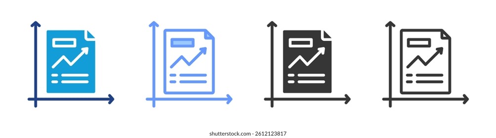 Actuarial Science icon set multiple style collection