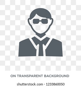 Actuary icon. Trendy flat vector Actuary icon on transparent background from Professions collection. 