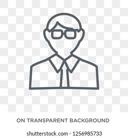 Actuary icon. Trendy flat vector Actuary icon on transparent background from Professions collection. High quality filled Actuary symbol use for web and mobile
