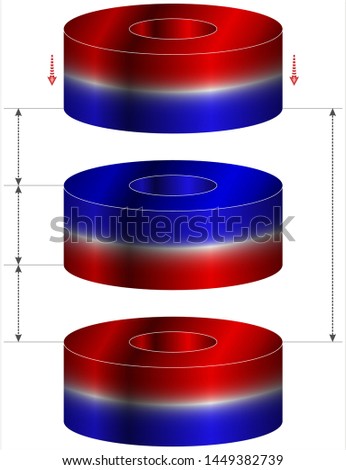 Actuator Based on Active Magnetic Springs
