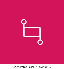 Actuator Device icon vector. Actuator Device sign on pink background. Actuator Device icon for web and app