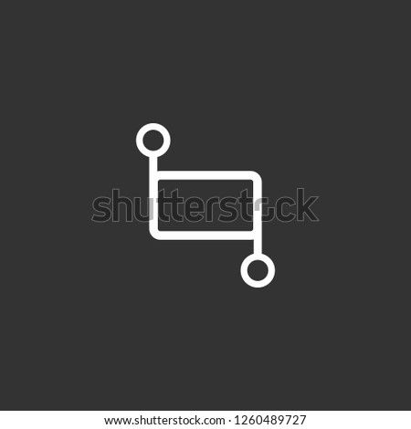 Actuator Device icon vector. Actuator Device sign on black background. Actuator Device icon for web and app
