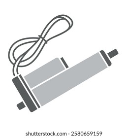 Actuator flat icon. Vector isolated element. Editable stroke.