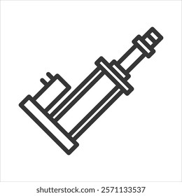 Actuator Icon Vector Illustration Outline