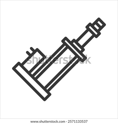 Actuator Icon Vector Illustration Outline