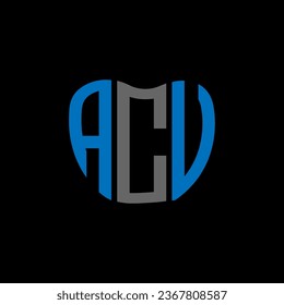 Diseño creativo del logo de la carta de la ACU. Diseño único de ACU.
