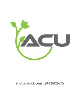 ACU letter logo vector design, ACU simple and modern logo. ACU luxurious alphabet design