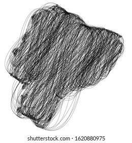 Acuador map scrible sketch line art vector design 