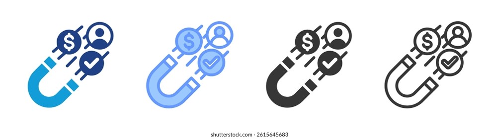 Acuire icon set multiple style collection