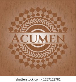 Acumen wood emblem. Retro