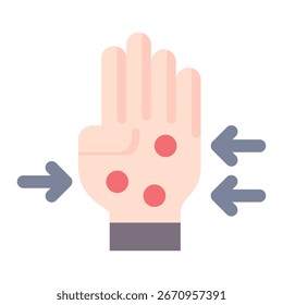 Elemento de icono de acupresión para diseño