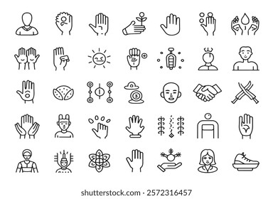 Acupressure Icon Relieves Stress Instantly