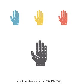 Acupressure icon. Vector sign for web graphic.