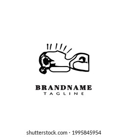 acupuncture face logo icon design template modern vector illustration