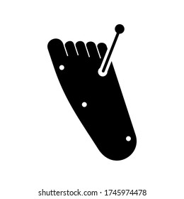 acupuncture icon or logo isolated sign symbol vector illustration - high quality black style vector icons
