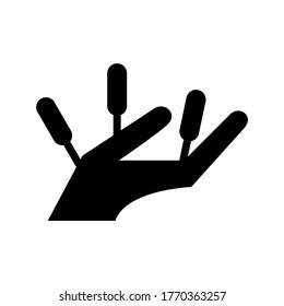 acupuncture icon or logo isolated sign symbol vector illustration - high quality black style vector icons

