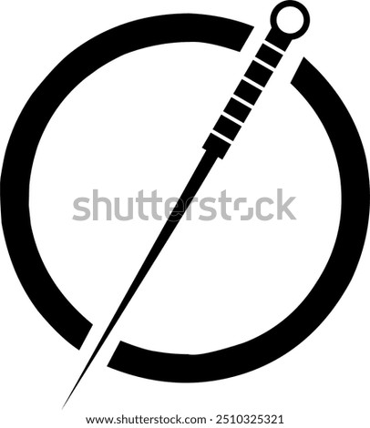 Acupuncture icon. Spa sign. Acupuncture needles symbol. flat style. ear acupuncture. facial slimming wellness knee acupuncture