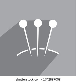 ICONO DE ACUPUNTURA , VECTOR DE ICONOS DE TRATAMIENTO