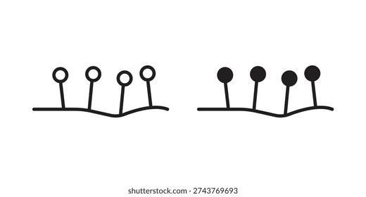 Acupuncture icon. Vector linear icon collection. Vector EPS10