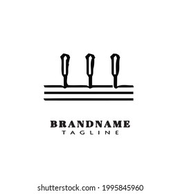 Akupunktur-Logo-Symbol Design süß moderne Vektorgrafik