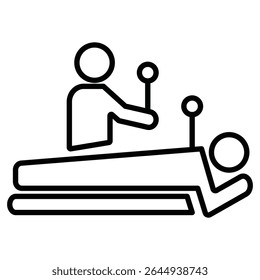 Acupuncture therapy icon simple flat icon vector symbol