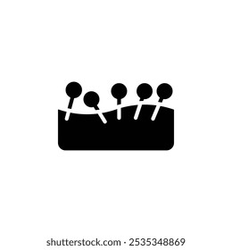 Acupuncture therapy icon web design in vector