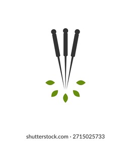 Akupunktionstherapie Logo, Vektorgrafik