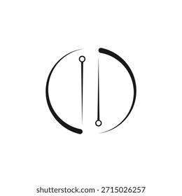 acupuncture therapy logo vector illustration