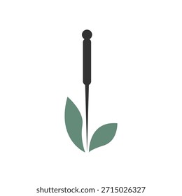 acupuncture therapy logo vector illustration