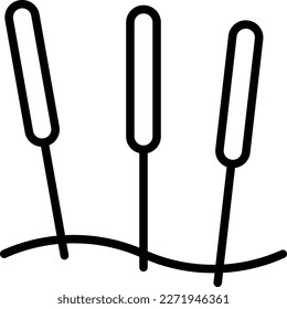 Acupuncture thin line icon. Alternative medicine. Pain relief, arthritis treatment. Vector illustration.