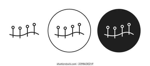 Conjunto de ilustración del vector de acupuntura. Acupuntura Terapia acupuntor china adecuada para aplicaciones y sitios web diseños de interfaz de usuario.