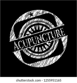 Acupuncture written on a blackboard