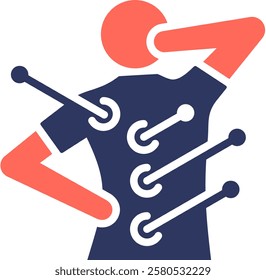 Acupunture Icon Element For Design